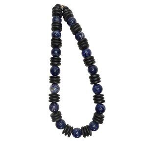 Lapis Lazuli Deep Blue Necklace 16'